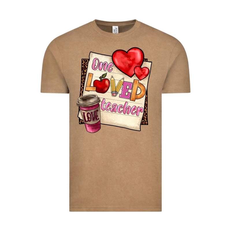 One Loved Teacher Vintage Tee by BarkalooDesign | Teevron