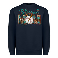 Navy western blessed mom with baseball Heavyweight Sweatshirt - texasbilliewilder