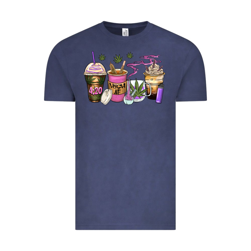Weed Coffee Cups Vintage Tee by Zillion Design Studio | Teevron