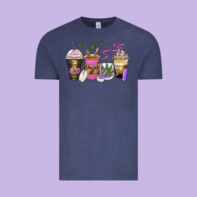 Weed Coffee Cups Vintage Tee Designed By Zillion Design Studio