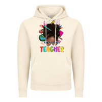 Vintage Artic teacher afro messy bun Vintage Hoodie - texasbilliewilder