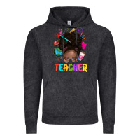 Vintage Black teacher afro messy bun Vintage Hoodie - texasbilliewilder
