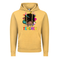 Vintage Mustard teacher afro messy bun Vintage Hoodie - texasbilliewilder