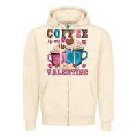 Sandshell valentines day coffe is my valentine Zipper Hoodie - AdoDesignShop