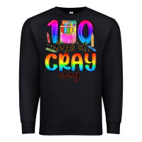 Black 100 days of cray cray Premium Sweatshirt - MaliasSmallBusiness