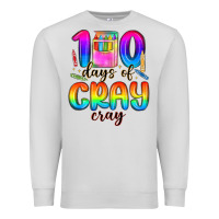 Dove Grey 100 days of cray cray Premium Sweatshirt - MaliasSmallBusiness