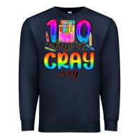 Navy 100 days of cray cray Premium Sweatshirt - MaliasSmallBusiness