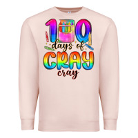 Pale Pink 100 days of cray cray Premium Sweatshirt - MaliasSmallBusiness