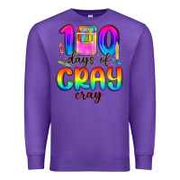 Purple 100 days of cray cray Premium Sweatshirt - MaliasSmallBusiness