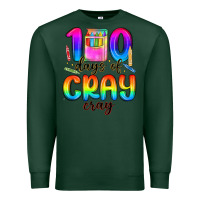 Sports Green 100 days of cray cray Premium Sweatshirt - MaliasSmallBusiness