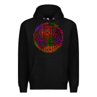 Black halloween round earrings 2 Premium Hoodie - BundleAndBundleShop