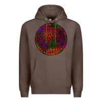 Coffee halloween round earrings 2 Premium Hoodie - BundleAndBundleShop