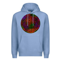 Colony Blue halloween round earrings 2 Premium Hoodie - BundleAndBundleShop
