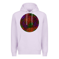 Lilac halloween round earrings 2 Premium Hoodie - BundleAndBundleShop