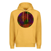 Mustard halloween round earrings 2 Premium Hoodie - BundleAndBundleShop