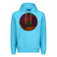 Ocean Blue halloween round earrings 2 Premium Hoodie - BundleAndBundleShop