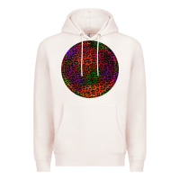 Pale Pink halloween round earrings 2 Premium Hoodie - BundleAndBundleShop