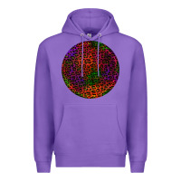 Purple halloween round earrings 2 Premium Hoodie - BundleAndBundleShop