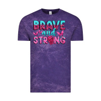 Cloud Purple Brave and Strong Vintage Tee - texasbilliewilder