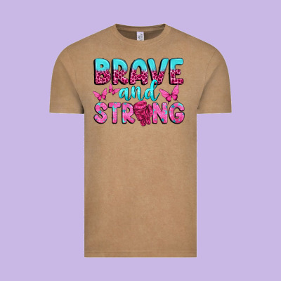 Brave And Strong Vintage Tee Designed By Texasbilliewilder