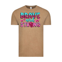 Vintage Coffee Brave and Strong Vintage Tee - texasbilliewilder