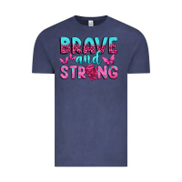 Vintage Denim Brave and Strong Vintage Tee - texasbilliewilder