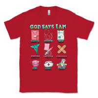 Red nurse god says i am  nurse elements Classic Tee - AdoDesignShop