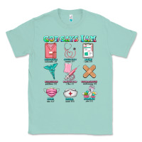 Seafoam nurse god says i am  nurse elements Classic Tee - AdoDesignShop