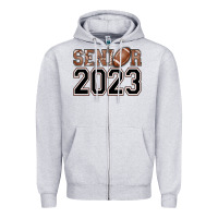 Senior 2023 American Football Zipper Hoodie | Teevron