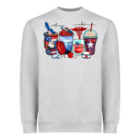 Heather Grey American nurse coffee cups Heavyweight Sweatshirt - Zillion Design Studio