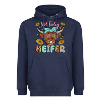 Navy heifer Heavyweight Hoodie - MaliasSmallBusiness
