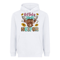 White heifer Heavyweight Hoodie - MaliasSmallBusiness
