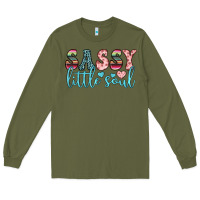 Army Green sassy little soul Long Sleeve Tee - JahusDesignShop