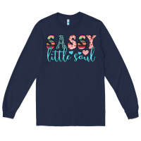 Navy sassy little soul Long Sleeve Tee - JahusDesignShop