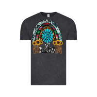 Vintage Black western rainbow  be kind Vintage Tee - RanaPortraitStore