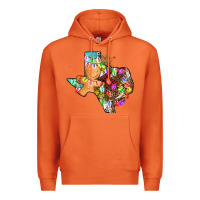 Carrot christmas texas map Premium Hoodie - AdoDesignShop