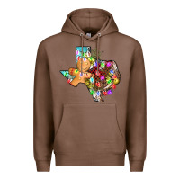 Chestnut christmas texas map Premium Hoodie - AdoDesignShop