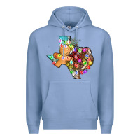 Colony Blue christmas texas map Premium Hoodie - AdoDesignShop