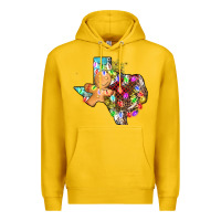Lemon christmas texas map Premium Hoodie - AdoDesignShop