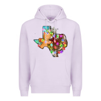 Lilac christmas texas map Premium Hoodie - AdoDesignShop
