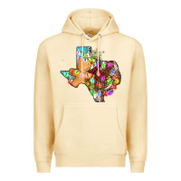 Pina Colada christmas texas map Premium Hoodie - AdoDesignShop