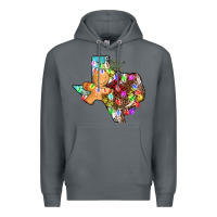 Rock christmas texas map Premium Hoodie - AdoDesignShop