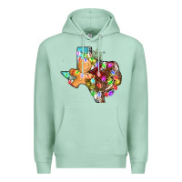 Seafoam christmas texas map Premium Hoodie - AdoDesignShop