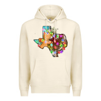 Tofu christmas texas map Premium Hoodie - AdoDesignShop