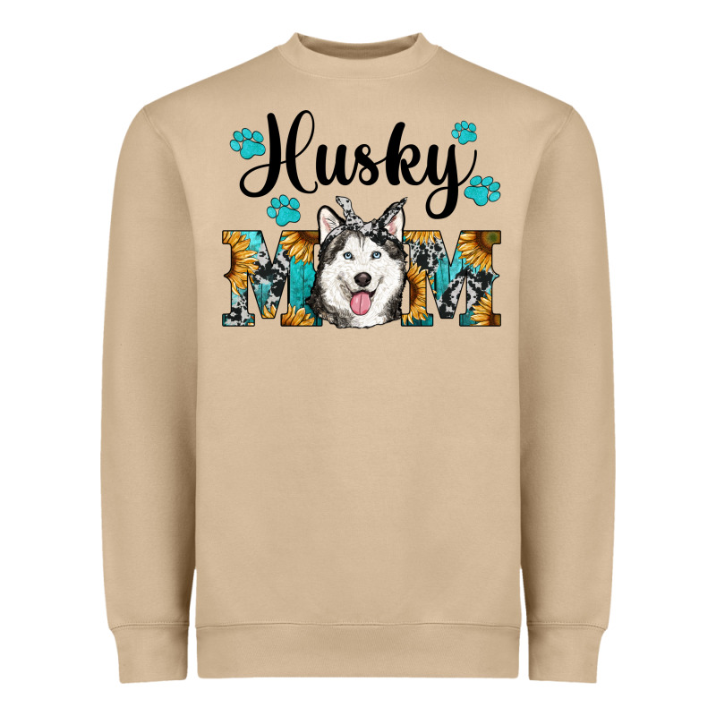 Husky Mom Western Heavyweight Sweatshirt by RanaPortraitStore | Teevron