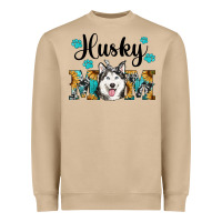 Mushroom husky mom western Heavyweight Sweatshirt - RanaPortraitStore