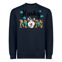 Navy husky mom western Heavyweight Sweatshirt - RanaPortraitStore
