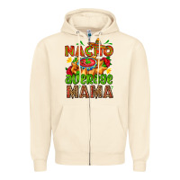 Sandshell nacho average mama with nacho Zipper Hoodie - AdoDesignShop