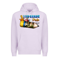 Lilac 2 nd grade dude Premium Hoodie - BundleAndBundleShop