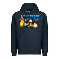 Navy 2 nd grade dude Premium Hoodie - BundleAndBundleShop